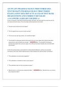 ATI PN LPN PHARMACOLOGY PROCTORED 2024  TEST BANK&sol;PN PHARMACOLOGY PROCTORED  EXAM LATEST 2024-2025 ACTUAL EXAM TEST BANK  300 QUESTIONS AND CORRECT DETAILED ANSWERWERS &vert;ALREADY GRADED A&plus;  