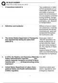2024-2025 NEWEST &vert;NC BLET HAZMAT &vert; ACTUAL FINAL EXAM COMPLETE QUESTIONS AND ANSWERS 100&percnt; VERIFIED &vert;GRADED A&plus;&vert;GUARANTEED PASS&excl;&excl;