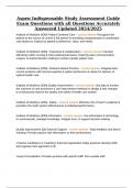 Aspen Indispensable Study Assessment Guide Exam Questions with all Questions Accurately Answered Updated 2024&sol;2025