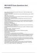 MLS ASCP Exam Questions And Answers QUESTIONS AND CORRECT DETAILED ANSWERS WITH RATIONALES 2025&sol;2026 &lpar;VERIFIED ANSWERS&rpar; &vert;ALREADY GRADED A&plus;