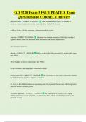 FAD 3220 Exam 3 FSU UPDATED Exam  Questions and CORRECT Answers