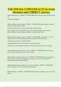 FAD 3220 Test 3 UPDATED ACTUAL Exam  Questions and CORRECT Answers