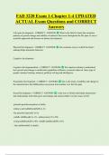 FAD 3220 Exam 1-Chapter 1-4 UPDATED  ACTUAL Exam Questions and CORRECT  Answers
