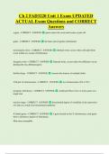Ch 2 FAD3220 Unit 1 Exam UPDATED  ACTUAL Exam Questions and CORRECT  Answers