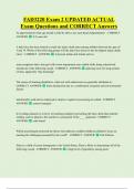 FAD3220 Exam 2 UPDATED ACTUAL  Exam Questions and CORRECT Answers