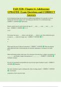 FAD 3220- Chapter 6&colon; Adolescence UPDATED Exam Questions and CORRECT  Answers