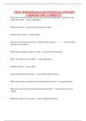 TMTC KINESIOLOGY QUESTIONS & ANSWERS VERIFIED 100&percnt; CORRECT&excl;&excl;