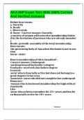 AKA MIP Exam Test With 100&percnt; Correct And Verified Answers