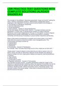 LSW PRACTICE TEST QUESTIONS WITH COMPLETE SOLUTIONS &lpar;ALREADY GRADED A&plus;&rpar; 