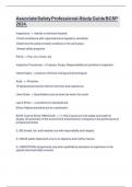 Associate Safety Professional-Study Guide BCSP 2024&period;