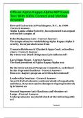 Official Alpha Kappa Alpha MIP Exam Test With 100&percnt; Correct And Verified Answers