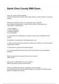 Santa Clara County EMS Exam QUESTIONS AND CORRECT DETAILED ANSWERS WITH RATIONALES 2025&sol;2026 &lpar;VERIFIED ANSWERS&rpar; &vert;ALREADY GRADED A&plus;