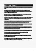 HUN 1201- Exam 1