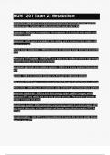 HUN 1201 Exam 2 Metabolism