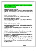 AKA Exam TEST 2024-2025 With 100&percnt; Correct And Verified Answers