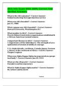 AKA Info Exam With 100&percnt; Correct And Verified Answers