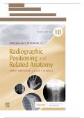 TEST BANK For Lampignano&comma; Bontrager's Textbook of Radiographic Positioning and Related Anatomy 10th Edition Verified Chapters 1 - 20 Complete