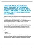 NCSBN Practice Questions 76-90