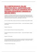 RN Comprehensive Online Practice 2023 A