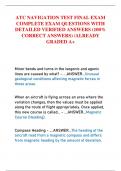 ATC NAVIGATION TEST FINAL EXAM  COMPLETE EXAM QUESTIONS WITH  DETAILED VERIFIED ANSWERS &lpar;100&percnt;  CORRECT ANSWERS&rpar; &sol;ALREADY  GRADED A&plus;