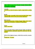 AKA ME Exam Test Study Guide With 100&percnt; Complete Solution