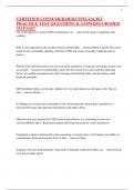CERTIFIED CONSUMER DEBT SPECIALIST PRACTICE TEST QUESTIONS & ANSWERS GRADED TO PASS&excl;&excl;