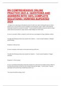 RN Comprehensive Online Practice 2023 A