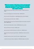 HESI A2 &lpar;Anatomy & Physiology&rpar; V1&sol;V2 exam Questions and Correct Answers &lpar;100&percnt; COMPLETE ANSWERS&rpar; ALREADY GRADED A&plus; &vert; 100&percnt; satisfaction guarantee with complete solutions&comma;