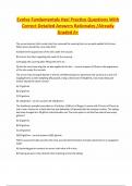 Evolve Fundamentals Hesi Practice Questions With Correct Detailed Answers Rationales &sol;Already Graded A&plus;
