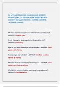 PA APPRAISERS LICENSE EXAM 2024&sol;2025 NEWEST&excl;&excl;  ACTUAL COMPLETE 350 REAL EXAM QUESTIONS WITH CORRECT DETAILED ANSWERS &lpar; VERIFIED ANSWERS&rpar;  &sol;A&plus; GRADE ASSURED