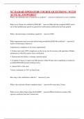 NC RADAR OPERATOR COURSE QUESTIONS &vert; WITH ACTUAL ANSWERS&excl;&excl;