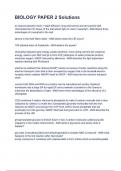 BIOLOGY PAPER 2 Solutions &period;&period;questions and answers
