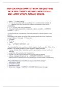 HESI GERIATRICS ACTUAL EXAM TEST BANK 300 QUESTIONS WITH 100&percnt; CORRECT ANSWERS UPDATED 2024-2025 LATEST UPDATE ALREADY GRADED&period;