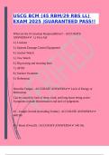 USCG BCM &lpar;45 RBM&sol;29 RBS LL&rpar; EXAM 2025 &vert;GUARANTEED PASS&excl;&excl;
