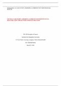 FIN 320 4-2 CASE STUDY&colon; ASSESSING A COMPANY&rsquo;S FUTURE FINANCIAL HEALTH&vert;LATEST UPDATE WITH COMPLETE SOLUTION