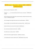 NM704 exam &vert; Questions Solved 100&percnt; CORRECT&sol; Verified Answers
