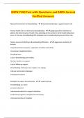 NSPN 7150 Test with Questions and 100&percnt; Correct Verified Answers