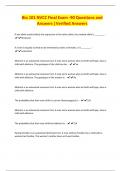 Bio 101 NVCC Final Exam -90 Questions and Answers &vert;Verified Answers
