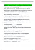 HOSA Dental Science Exam Review 2025