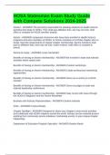 HOSA Statesman Exam Study Guide with Compete Solutions 2024-2025
