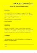  MICR 4423 EXAM 5 QUESTIONS AND ANSWERS 2024 &Tab;