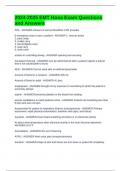 2024-2025 EMT Hosa Exam Questions and Answers