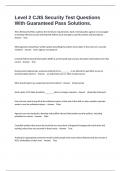 Level 2 CJIS Security Test Questions With Guaranteed Pass Solutions&period;