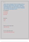 ADULT HEALTH HESI STUDY GUIDE&vert;&vert; ACTUAL  EXAM ALL QUESTIONS AND 100&percnt; CORRECT  ANSWERS WITH A GUARANTEED A&plus;&vert;&vert; LATEST  AND COMPLETE UPDATE 2025 WITH VERIFIED  SOLUTIONS&vert;&vert; ASSURED PASS&excl;&excl;&excl;