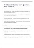 Test Security Training Exam Questions Fully Answered&period;