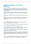 Biol201 Final Exam - Concordia University Questions And Answers With Verified Tests 100&percnt; Correct Answers