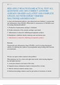 HESI ADULT HEALTH 2 EXAM&vert;&vert; ADULT HEALTH EXAM 4A TEST BANK&vert;&vert; ADULT HEALTH 2 CHAPTER 16 TEST BANK EXAM 2&vert;&vert; ACTUAL EXAM ALL QUESTIONS AND 100&percnt; CORRECT ANSWERS ALREADY GRADED A&plus;&vert;&vert; LATEST AND COMPLETE UPDATE 2024-2025 WITH VERIFIED SOLUTIONS&vert;&vert; ASSURED PASS&excl;&excl;&excl;