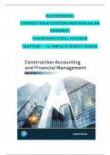Construction Accounting and Financial Management&comma; 4th Edition Solution Manual by Steven J&period; Peterson&comma; Verified Chapters 1 - 18&comma; Complete Newest Version