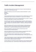 Traffic Incident Management Questions and Answers Rated A&plus;