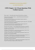 CFIN Chapter 1 & 2 Exam Questions With Verified Answers